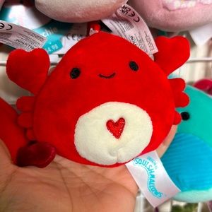 (NWT) Carlos the crab squishmallow clip